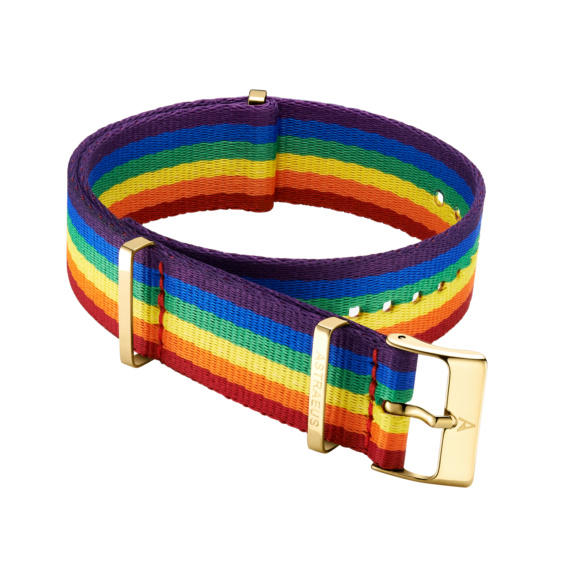 Gold Pride Rainbow Watch Strap - Astraeus Watches