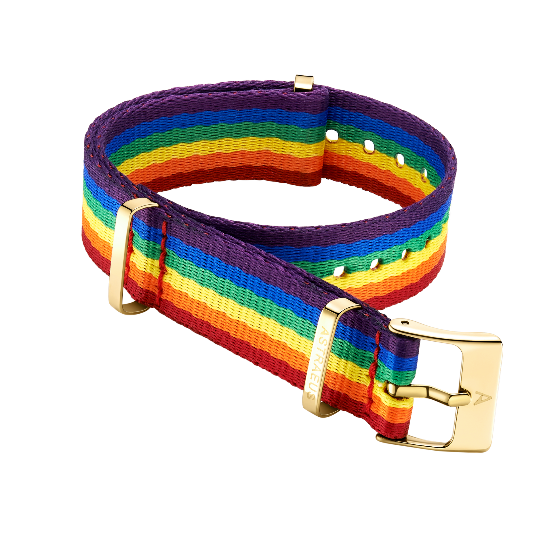 Gold Pride Rainbow Watch Strap - Astraeus Watches