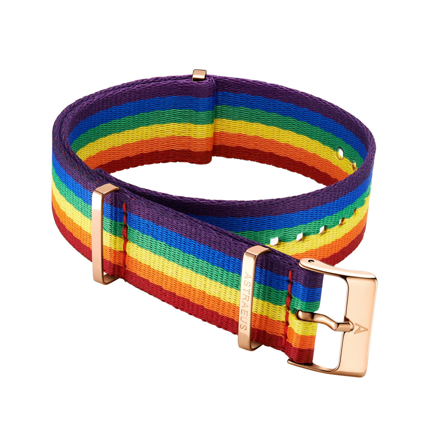 Rose Gold Pride Rainbow Watch Strap - Astraeus Watches