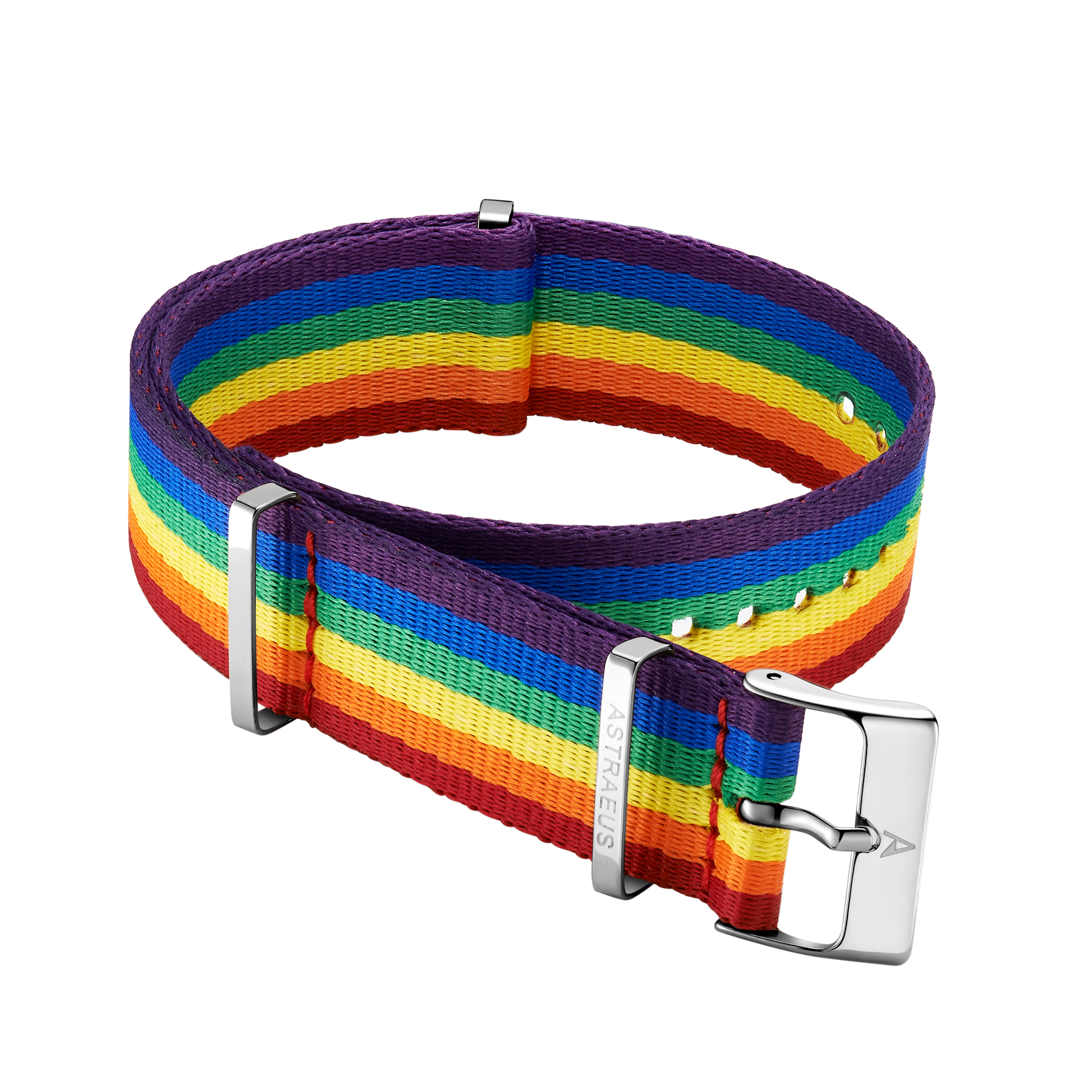 Silver Pride Rainbow Watch Strap - Astraeus Watches