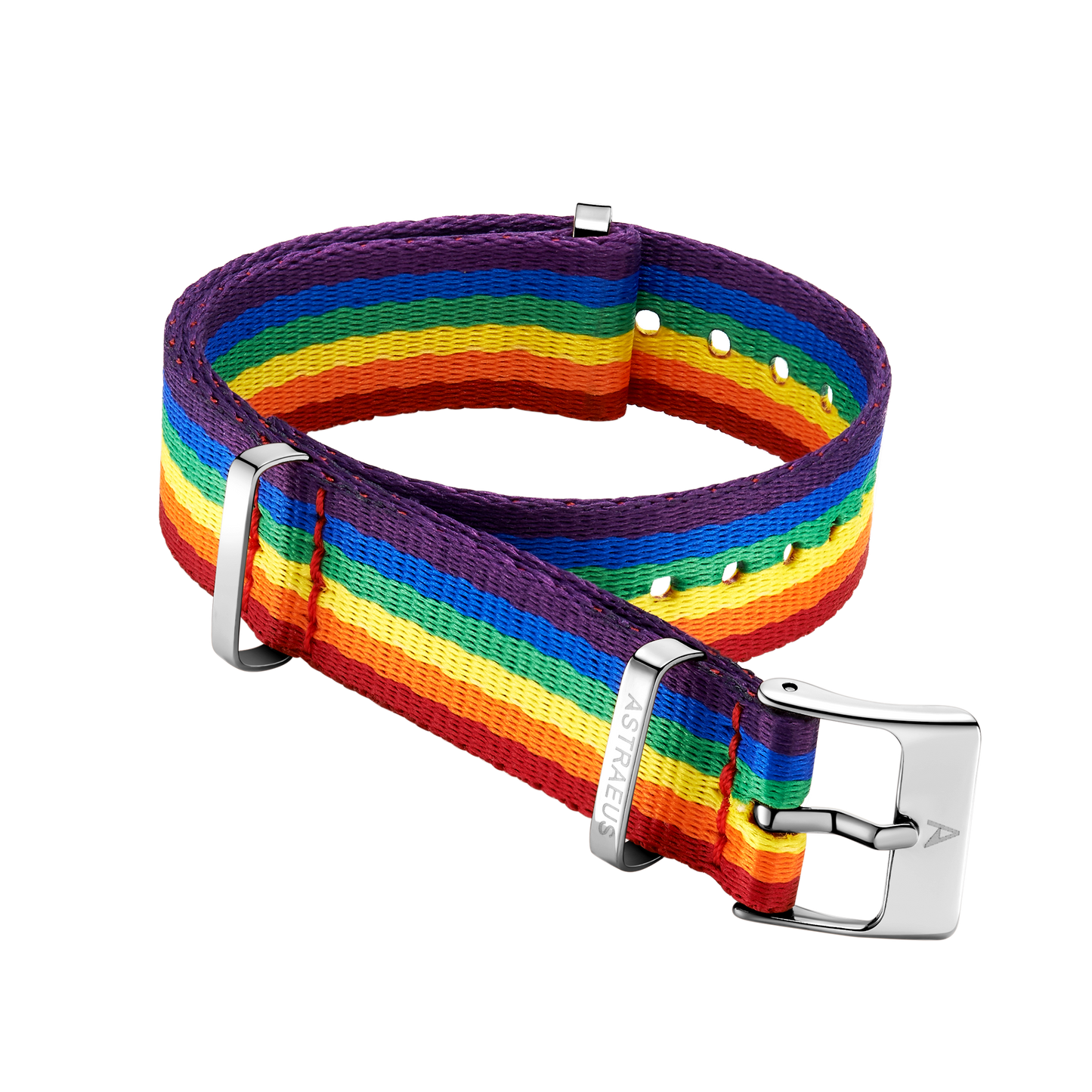 Silver Pride Rainbow Watch Strap - Astraeus Watches